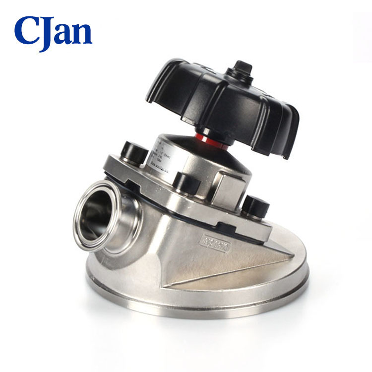 Rustfrit stål Sanitetstank Bottom Membrane Manual Diafragm Valve